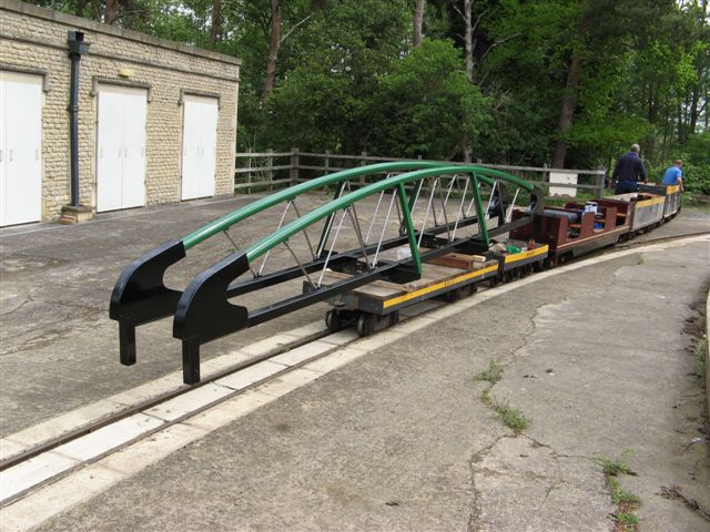 New spillway bridge being fabricated in the FSMR workshops at Stapleford